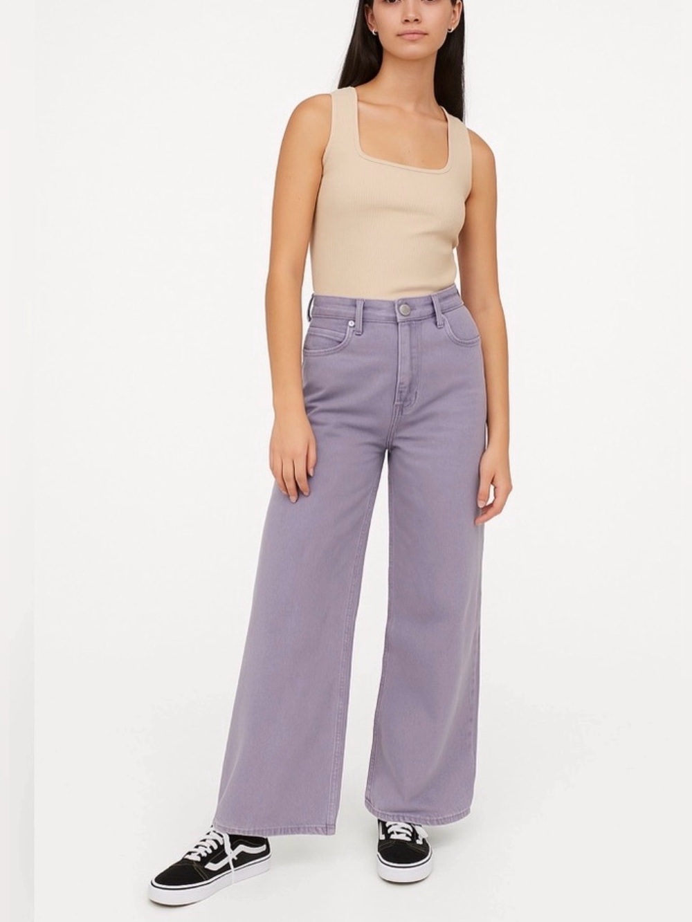 Universal Thread Sailor Wide Leg Jeans Lilac Size 16